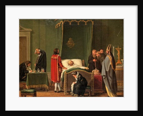 Sten Sture by the Deathbed of King Charles VIII of Sweden by Pehr Hillestrom