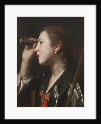 Girl Looking through a Telescope, 18th century by Pietro Antonio Rotari
