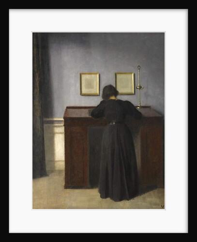 Ida Standing at a Desk, 1900 by Vilhelm Hammershoi