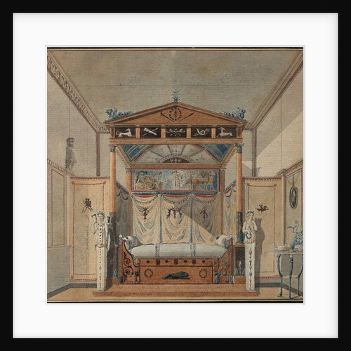 Design of the Bed, c.1800 by Charles Percier