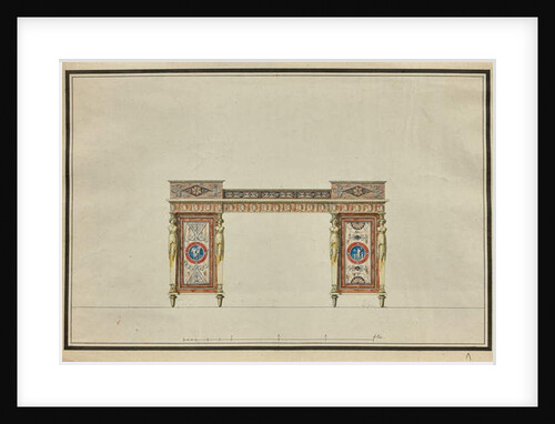 Design of a desk, c.1800 by Charles Percier