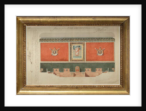 Decoration project for the Grand Chamber of the Court of Cassation, 1809 by Pierre Francois Leonard Fontaine