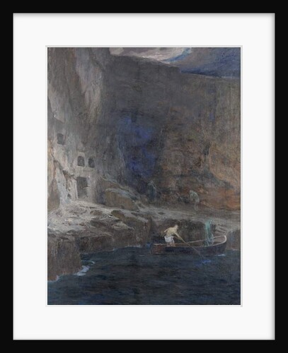 Detail of The Souls of Acheron, 1898 by Adolph Hiremy-Hirschl