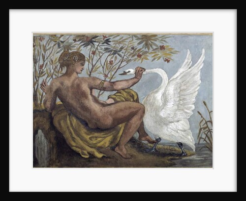 Leda and the Swan, 1834 by Ferdinand Victor Eugene Delacroix