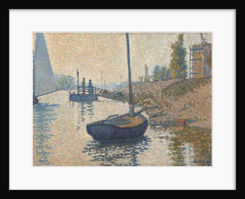 Ponton de la Félicité at Asnières, 1886 by Paul Signac