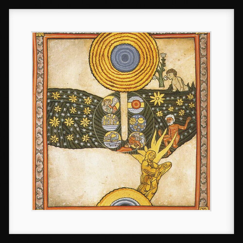 The Redeemer. Miniature from Liber Scivias by Hildegard of Bingen, c.1175 by German School