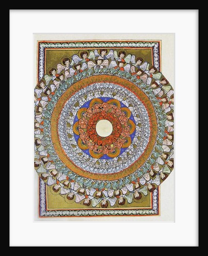 The Choir of Angels. Miniature from Liber Scivias by Hildegard of Bingen, c.1175 by German School