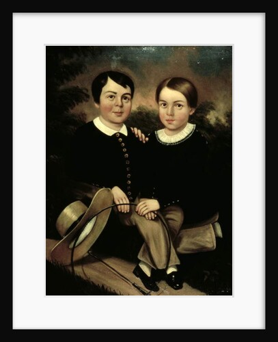 Portrait of Two Children by American School