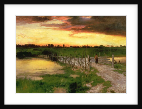 The Old Bridge Over Hook Pond, 1907 by Thomas Moran