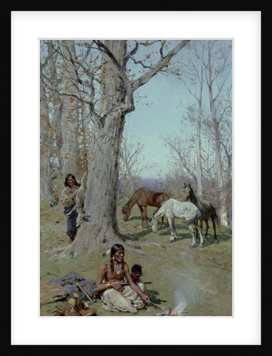 The Boy's Breakfast, 1904 by Henry Francois Farny