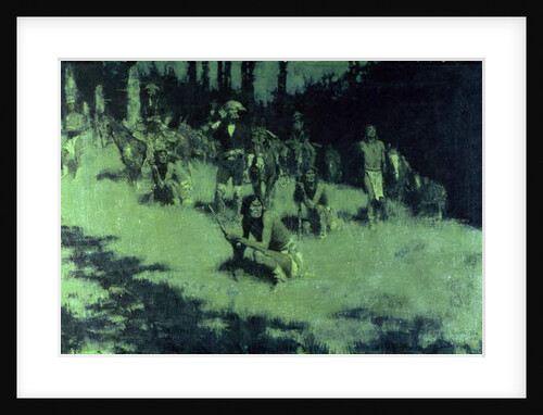 Apache Scouts Listening, 1908 by Frederic Remington