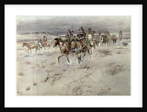 Crees Coming in to Trade by Charles Marion Russell