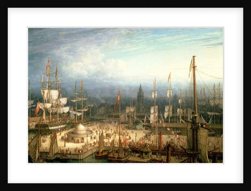 Four-Masted Clipper Ship in Liverpool Harbour, c.1810 by Robert Salmon