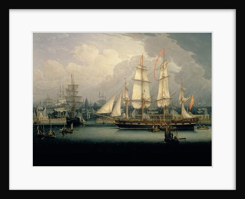 Four-Masted Clipper Ship in Liverpool Harbour, c.1810 by Robert Salmon