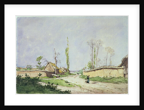 No.1534 A Village Road, Oiseme, 1888 by Henri-Joseph Harpignies