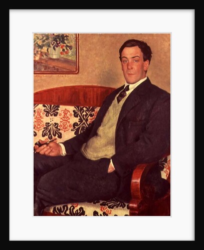 Portrait of Peter Kapitza 1926 by Boris Mikhailovich Kustodiev