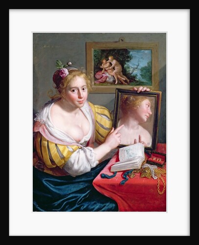 Girl with a Mirror, an Allegory of Profane Love, 1627 by Paulus Moreelse