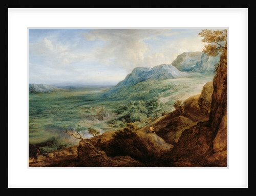 The Escorial, from a Foothill of the Guadarrama Mountains by Lucas van Uden