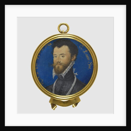 Portrait miniature of an unknown man, 1572 by Nicholas Hilliard