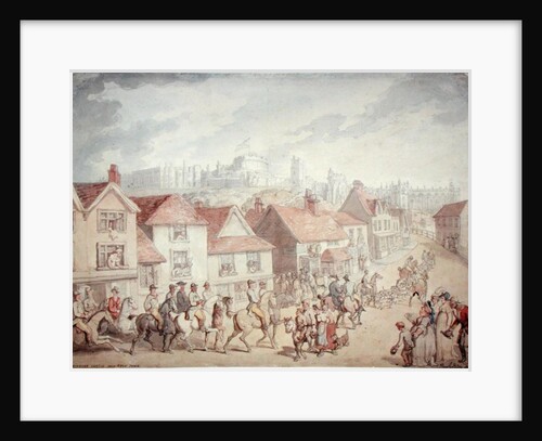 Windsor Castle from Eton Town, 1800 by Thomas Rowlandson
