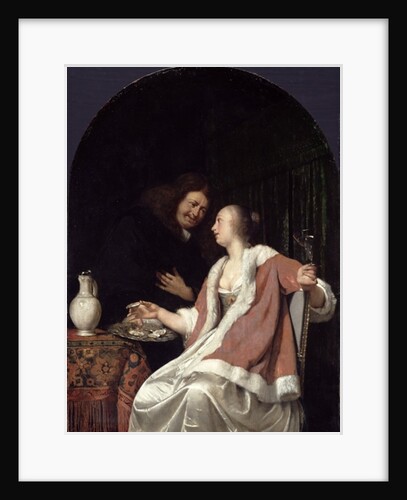 Dutch Courtship, 1675 by Frans van Mieris