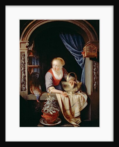 Woman at a Window, 1663 by Gerrit or Gerard Dou