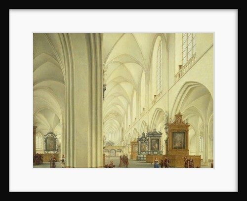 Interior of Antwerp Cathedral, c.1668 by Isaac van Nickele