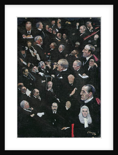 Studies in the House of Lords, Viscount Morley moving the Address, 14th December 1921 by John Lavery