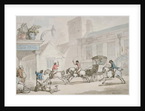 The King's Arms, Dorchester by Thomas Rowlandson
