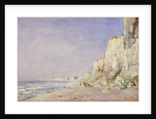 Cliffs near Dieppe, 1862 by Adolphe-Felix Cals