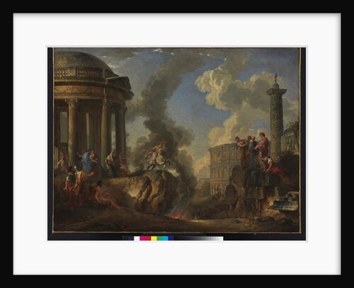 Marcus Curtius leaping into the gulf, c.1730 by Giovanni Paolo Pannini or Panini