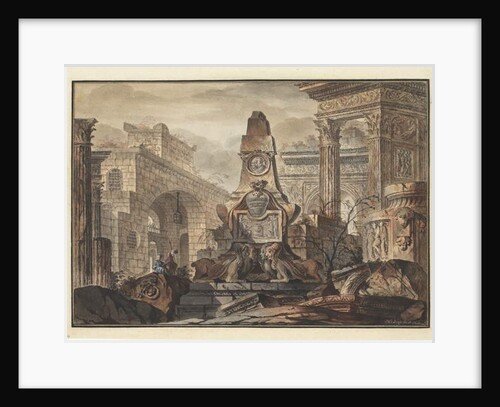 An architectural fantasy by Jean Laurent Legeay