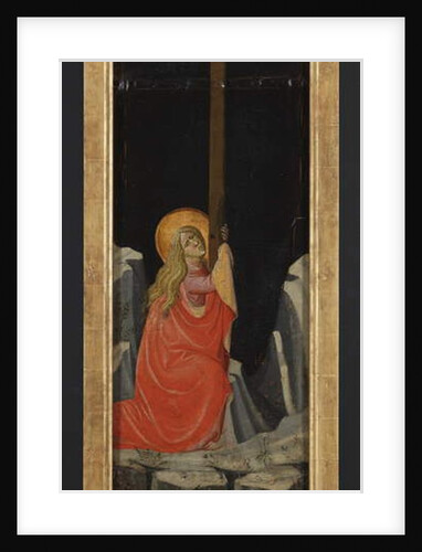 Mary Magdalene embracing the Cross, reverse by Giovanni dal Ponte