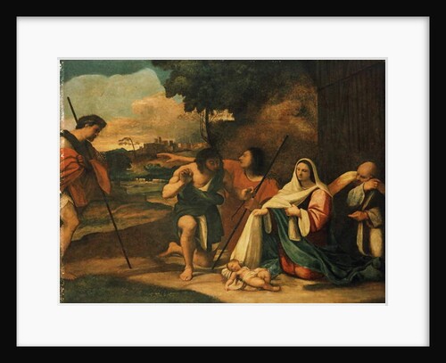 Adoration of the Shepherds, Pre-conservation, 1510 by Sebastiano del Piombo