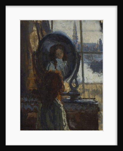 Girl at a looking-glass, little Rachel, 1907 by Walter Richard Sickert
