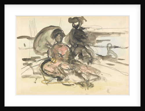 Figure Study: two women seated on a river bank by Philip Wilson Steer