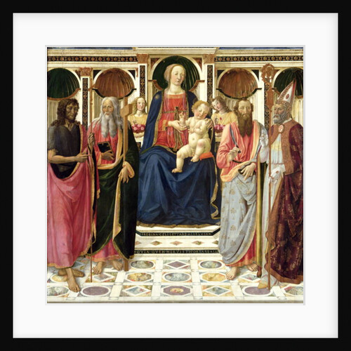 Virgin and Child with SS. John the Baptist, Andrew, Bartholomew and Zenobius, c.1478 by Cosimo Rosselli