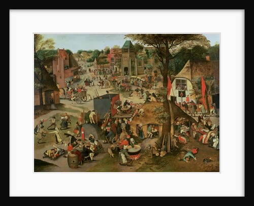 Village Festival in Honour of St. Hubert and St. Anthony, 1632 by Pieter the Younger Brueghel