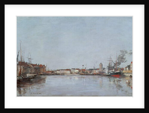 The Dutch Dock, Dunkirk, 1889 by Eugene Louis Boudin