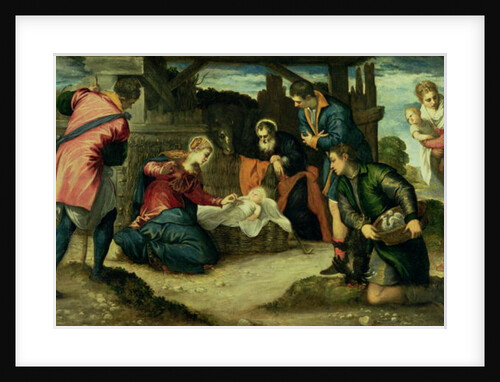 The Adoration of the Shepherds, 1540s by Jacopo Robusti Tintoretto