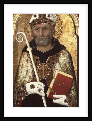 St. Augustine, c.1319 by Simone Martini