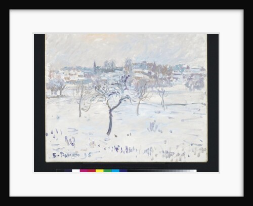 Snowy Landscape at Eragny with an Apple Tree, 1895 by Camille Pissarro