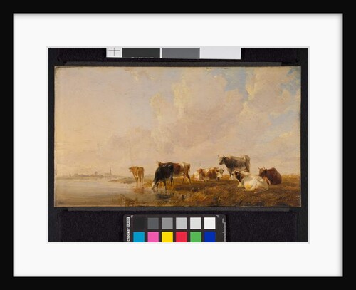 Cattle by a River, 1835 by Thomas Sidney Cooper