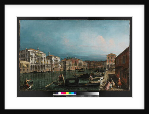 The Grand Canal, Venice, above the Rialto bridge, before 1743 by Michele Marieschi