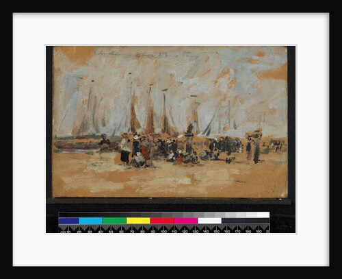 Beach scene, possibly Harfleur, 1888-95 by Eugene Louis Boudin