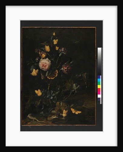 Flowers, insects and reptiles, 1673 by Otto Marseus van Schrieck