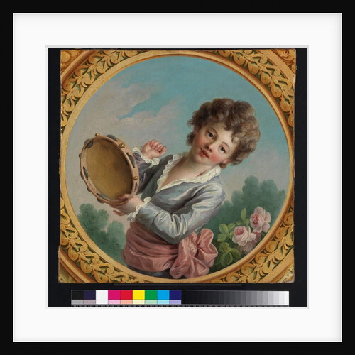 Child with a tambourine, 1772 by Francois-Hubert Drouais