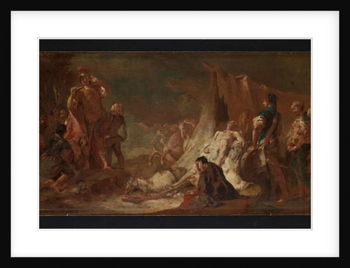 The death of Darius, before 1745 by Giovanni Battista Piazzetta