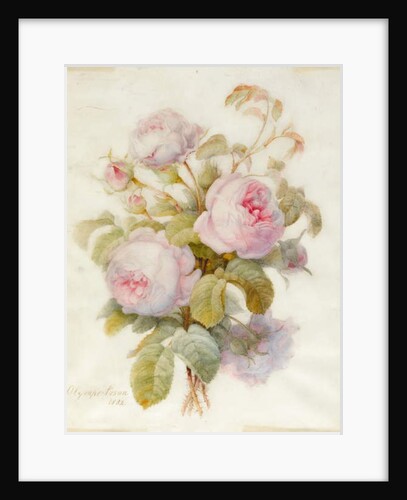 Bunch of Centifolio Roses, 1832 by Olympe Arson