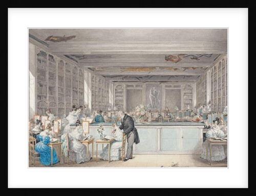 Pierre-Joseph Redouté's School of Botanical Drawing in the Salle Buffon in the Jardin des Plantes, 1830 by Julie Ribault